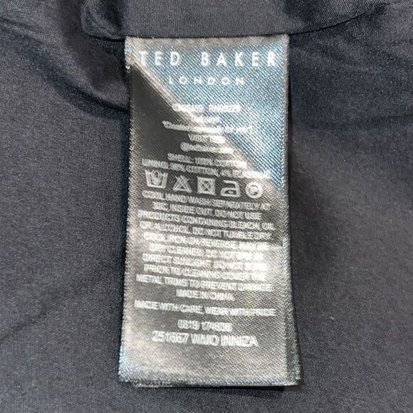 NWT Ted Baker Inniza Urban Camo Print Utility Jacket Khaki Ted Size 1/ Small - Picture 14 of 15